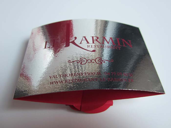 Rond de serviette personnalisé en papier